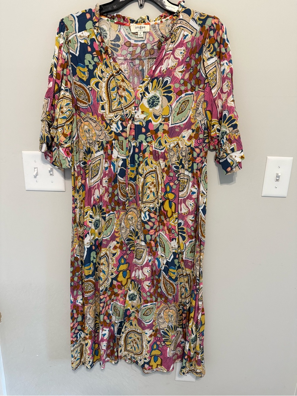 Umgee Multicolor Paisley Maxi Dress